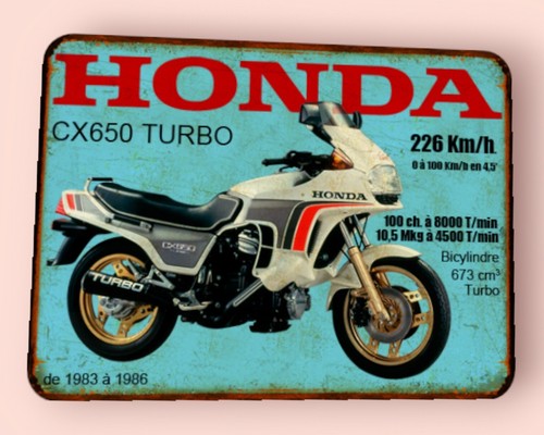 Plaque métal vintage - plaque, honda